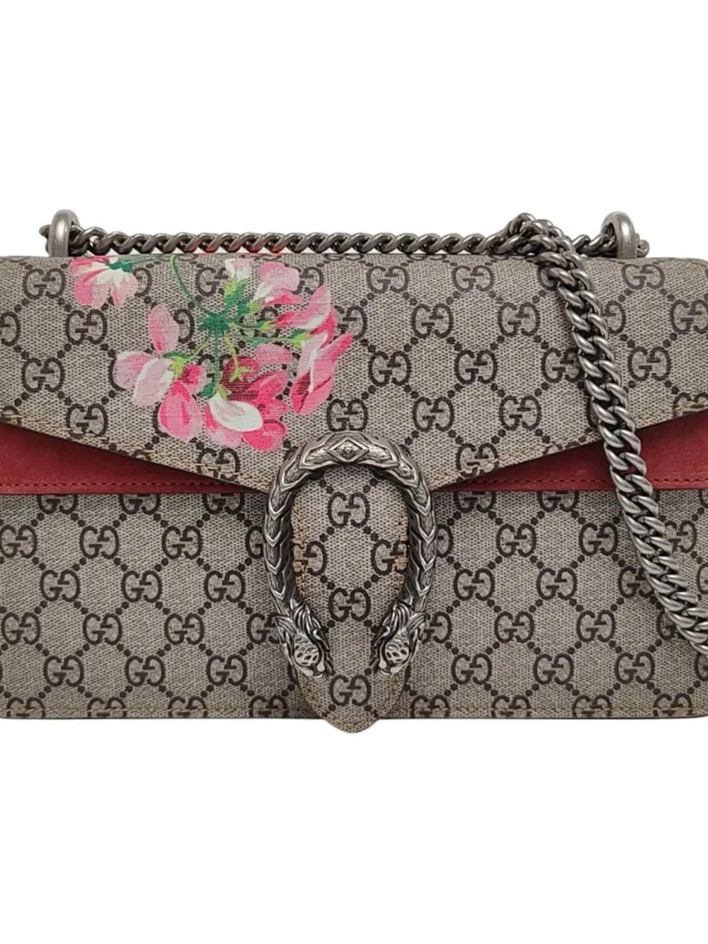♥️Gucci Blooms GG Supreme Shoulder Bag in Beige Red♥️